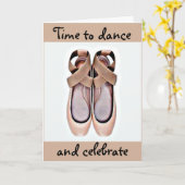 IK HOOP DAT JE BIRTHDAY-KAART (BALLET SLIPPERS) GE KAART (Gele Bloem)
