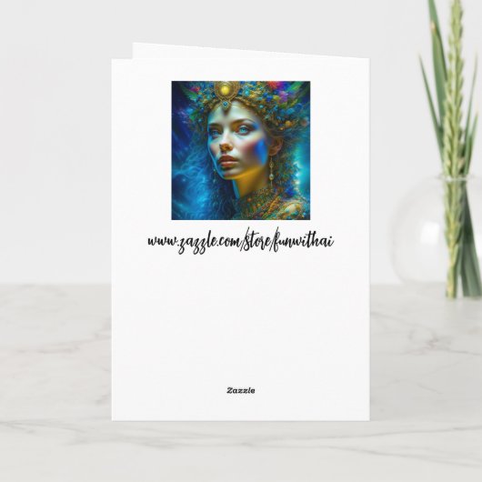 Ik hoop dat je dag betoverd is | Fantasy Art Kaart (Achterkant)