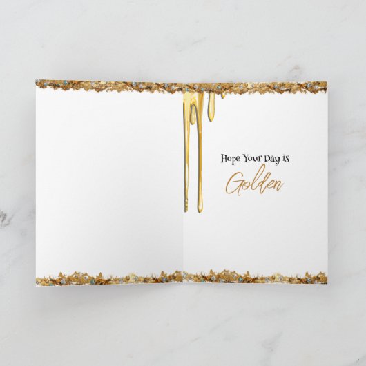 Ik hoop dat je dag goud is kaart (Binnen)