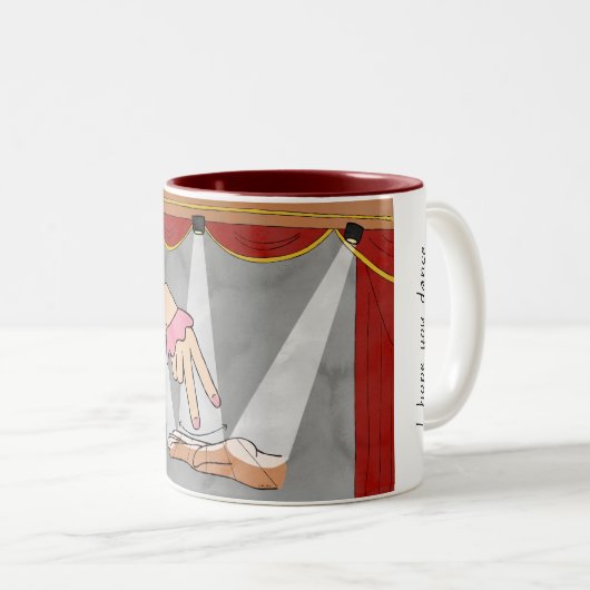 Ik hoop dat je Dance ASL Mok (Voorkant rechts)