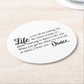 Ik hoop dat je DANCE hebt. Ronde Kartonnen Onderzetter (Gebogen)