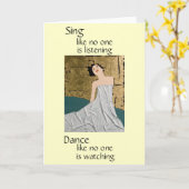 Ik hoop dat je dans kaart (Gele Bloem)