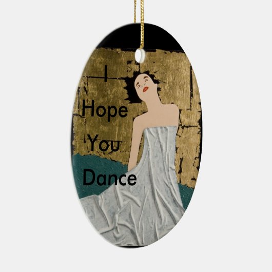 Ik hoop dat je dans keramisch ornament (Rechts)
