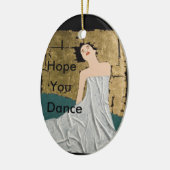 Ik hoop dat je dans keramisch ornament (Links)