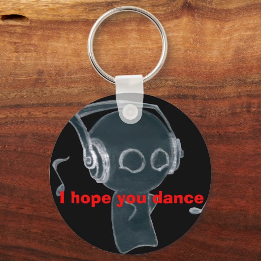 Ik hoop dat je dans sleutelhanger (Voorkant)