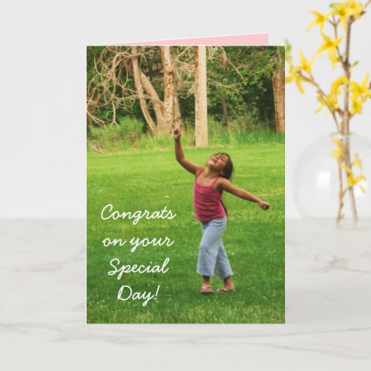 Ik hoop dat je danst... kaart (Gele Bloem)