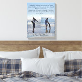 "Ik hoop dat je danst" stretched canvas print (Insitu (Slaapkamer))