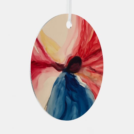 Ik hoop dat je dit kerstornament verblind krijgt metalen ornament (Voorkant Rechts)