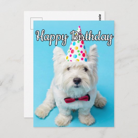 Ik hoop dat je een fijne verjaardag hebt briefkaart (Voorkant / Achterkant)