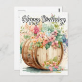 Ik hoop dat je een fijne verjaardag hebt briefkaart (Voorkant / Achterkant)