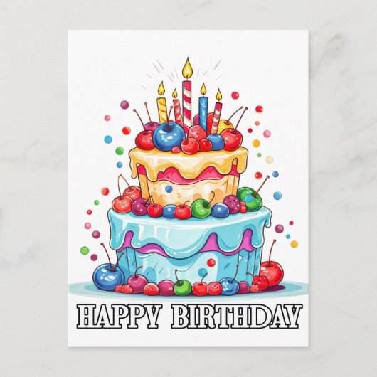 Ik hoop dat je een fijne verjaardag hebt briefkaart (Voorkant)