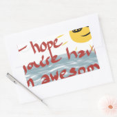 Ik hoop dat je een Geweldige dag hebt Rechthoekige Sticker (Envelop)