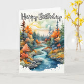 Ik hoop dat je een geweldige verjaardag hebt kaart (Gele Bloem)