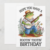 Ik hoop dat je een Rootin' Tootin' verjaardagskikk Feestdagenkaart (Voorkant / Achterkant)