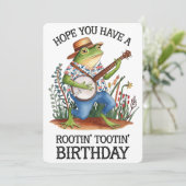 Ik hoop dat je een Rootin' Tootin' verjaardagskikk Feestdagenkaart (Staand voorkant)