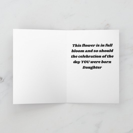 IK HOOP DAT JE ERG GELUKKIG BENT, DOCHTER KAART (Binnen)