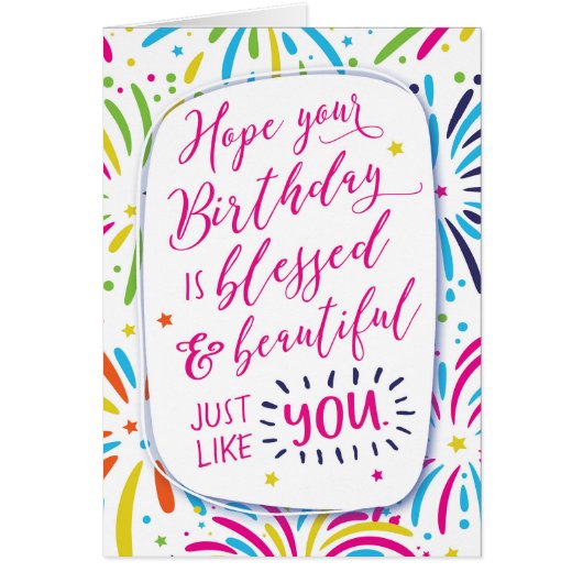 Ik hoop dat je geboortedag verslapt en mooi is. (Voorkant)