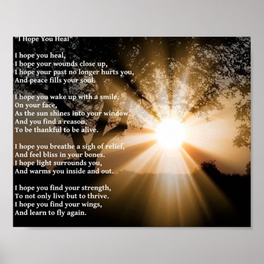 "Ik hoop dat je het Poster hoort" (Voorkant)