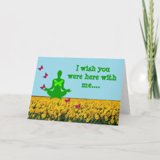 Ik hoop dat je hier bent - Yoga-Wenskaarten Kaart