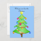 Ik hoop dat je hier was dit Briefkaart van Kerstmi (Voorkant / Achterkant)