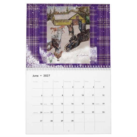 Ik hoop dat je houdt van winter paard kalender (Jun 2027)