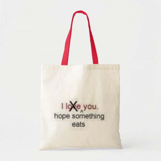 Ik hoop dat je iets eet tote bag (Voorkant)