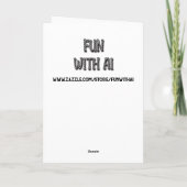 Ik hoop dat je jarig bent Purrr-fect! tijger thema Kaart (Achterkant)