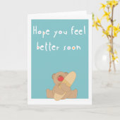 Ik hoop dat je je beter voelt kaart (Gele Bloem)