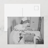 Ik hoop dat je je snel beter voelt Briefkaart (Voorkant / Achterkant)