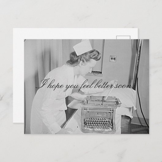 Ik hoop dat je je snel beter voelt Briefkaart (Voorkant / Achterkant)