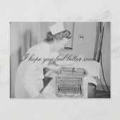 Ik hoop dat je je snel beter voelt Briefkaart (Voorkant)