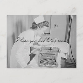 Ik hoop dat je je snel beter voelt Briefkaart