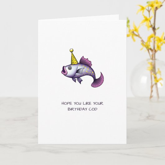 Ik hoop dat je je verjaardagskooi leuk vindt Funny Kaart (Gele Bloem)