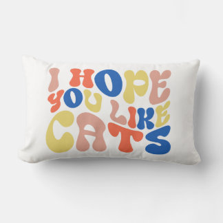 Ik hoop dat je katten leuk vindt Retro stijl kusse Kussen