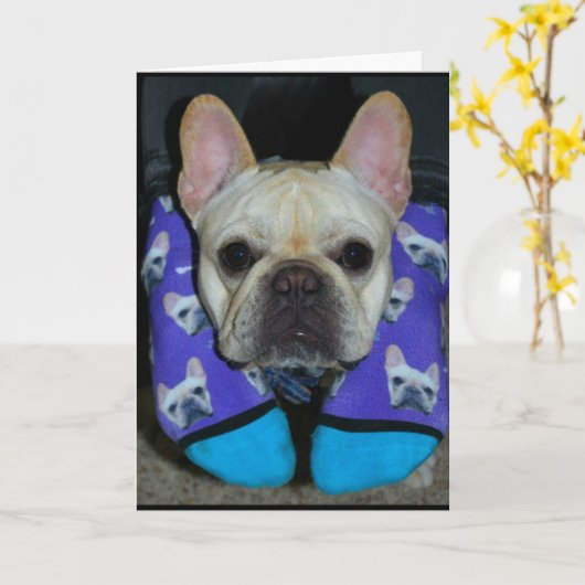 Ik hoop dat je Kerstmis een klote-geit is. Kaart (Gele Bloem)