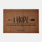 Ik hoop dat je me vertelde dat je kwam deurmat (Voorkant)