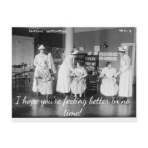 Ik hoop dat je snel weer beter bent ansichtkaart