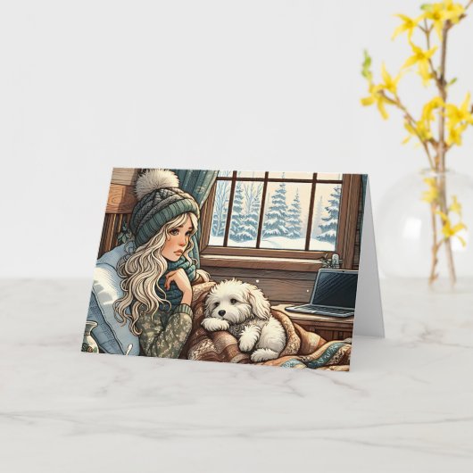 Ik hoop dat je snel weer beter bent | Beterschap Kaart (Gele Bloem)