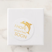 Ik hoop dat je snel weer beter voelt  bedankjes labels (Met doos)