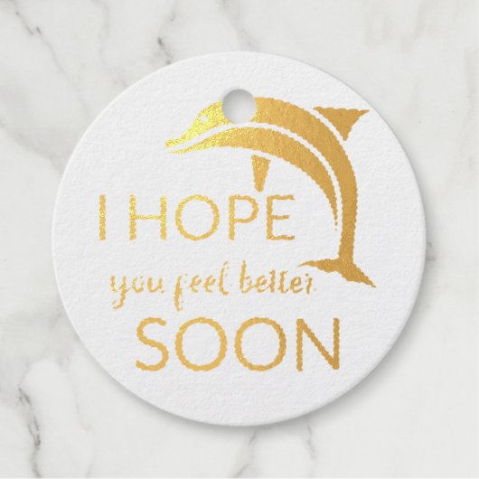 Ik hoop dat je snel weer beter voelt  bedankjes labels (Voorkant)