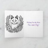 Ik hoop dat je Spint | Kattenwoordspeling Kaart (Binnen)