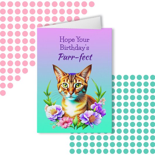 Ik hoop dat je Spint | Kattenwoordspeling Kaart