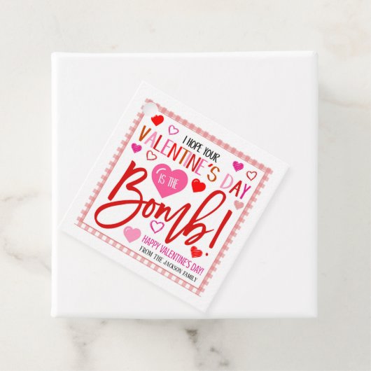 Ik hoop dat je Valentijnsdag de Bomb Labels is (In situ)