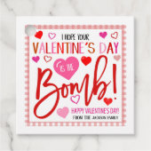 Ik hoop dat je Valentijnsdag de Bomb Labels is (Voorkant)