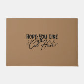 Ik hoop dat je van Cat Hair houdt Deurmat (Voorkant)