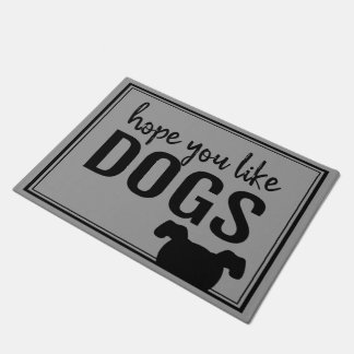 Ik hoop dat je van Dogs Doormat houdt Deurmat