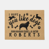 Ik hoop dat je van Dogs Funny Australian Shepherd Deurmat (Voorkant)