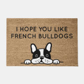 Ik hoop dat je van Franse bulldogs houdt Deurmat (Voorkant)