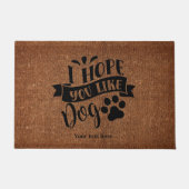 Ik hoop dat je van hond houdt deurmat (Voorkant)
