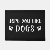Ik hoop dat je van Honden houdt Deurmat (Voorkant)